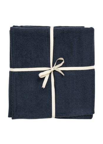 Yoga - Simple Days - Blanket - YOGA Cotton Blanket - Dark Blue