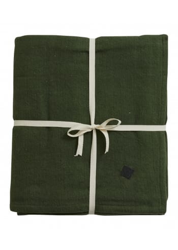 Yoga - Simple Days - Deken - YOGA Cotton Blanket - Dark Green