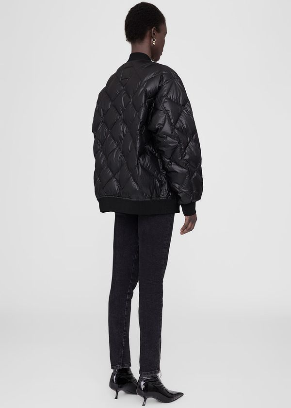 Anine Bing Leo Puffer Jacket Black