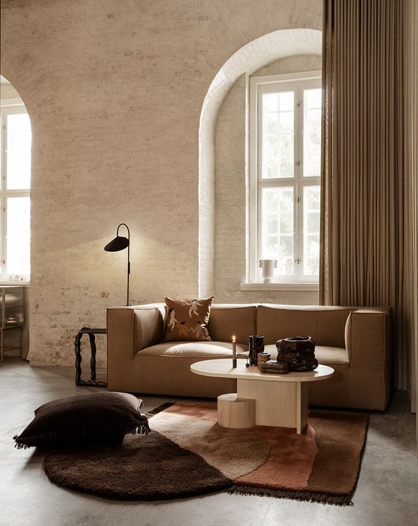 Catena Sofa Center 100 Cotton Linen - Natural by ferm LIVING