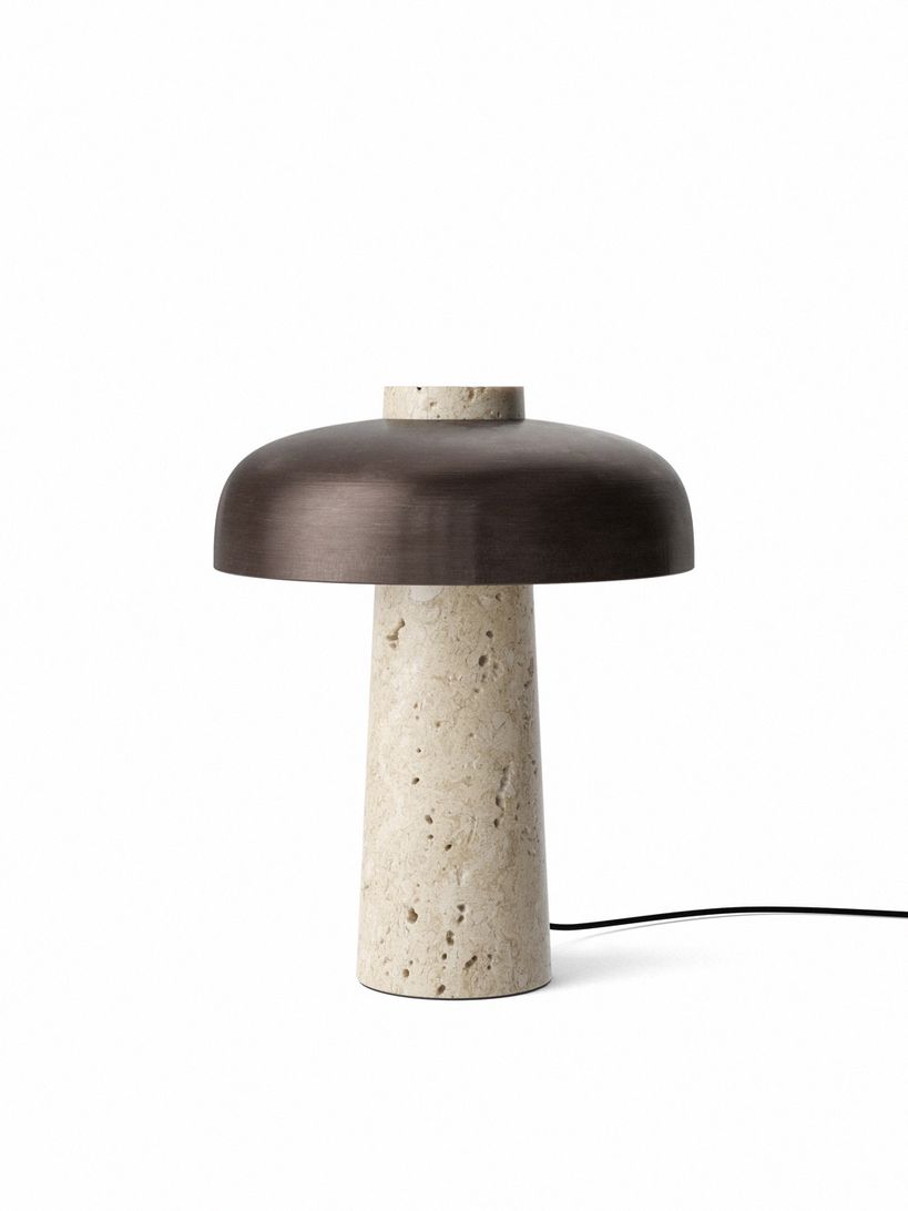 Audo Copenhagen - Reverse Table Lamp - Table Lamp - Travertine 