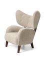 Audo Copenhagen - Lounge stoel - My Own Chair - Stoftype: Moonlight Sheepskin / Stel: Naturlig Eg