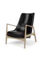 Audo Copenhagen - Cadeira de banho - The Seal Lounge Chair High Back - Oiled Natural Oak / Re-wool 218