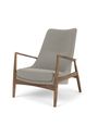 Audo Copenhagen - Hondenkommen - The Seal Lounge Chair High Back - Oiled Natural Oak / Re-wool 218