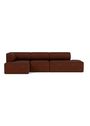 Audo Copenhagen - Modulaire bank - Eave Modular Sofa, 86, 3.5-seater, Configurations 9-10 - Audo Bouclé 08 - Bordeaux - Configuration 9