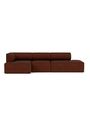 Audo Copenhagen - Modular sofa - Eave Modular Sofa, 96, 3.5-Seater, Configurations 9-10 - Audo Bouclé 02 - Beige - Configuration 9