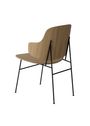 Audo Copenhagen - Dining chair - The Penguin Dining Chair - Black steel base / Walnut seat and back