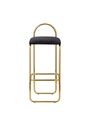 AYTM - Bar stool - ANGUI bar chair - Low - Anthracite/Gold