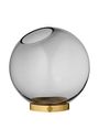 AYTM - Wazon - Globe - Round Vase w/Stand - Black/Gold Mini