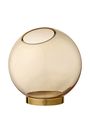 AYTM - Wazon - Globe - Round Vase w/Stand - Rose/Gold Mini