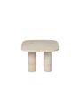 Blomus - Sidobord - Volos Side Table - Round - Silver Travertine