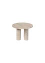 Blomus - Sidebord - Volos Side Table - Round - Silver Travertine