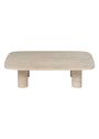 Blomus - Tavolino da caffè - Volos Coffee Table - Round - Silver Travertine