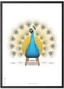 Brainchild - Cartaz - Classic Peacock Poster - White - No Frame