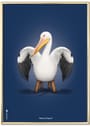 Brainchild - Juliste - Classic poster - dark blue pelican - No frame