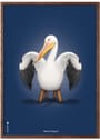 Brainchild - Poster - Classic poster - dark blue pelican - No frame