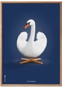 Brainchild - Plakat - Classic poster - dark blue swan - Ingen ramme