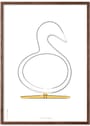 Brainchild - Poster - Design Sketch Swan Poster - White - No Frame