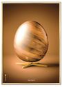 BrainChild - Poster - Klassisk – Brun – ‘Ægget Figuren’ - Ingen Ramme
