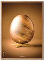 BrainChild - Poster - Klassisk – Brun – ‘Ægget Figuren’ - Ingen Ramme