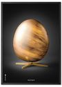 BrainChild - Poster - Klassisk – Sort – ‘Ægget Figuren’ - Ingen ramme