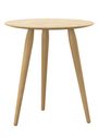 Bruunmunch - Coffee Table - PLAYround - Oak, natural oil Ø45