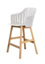 Cane-line - Bar stool - Choice Counter Bar Chair - Indoor - Frame: Teak / Seat: Black