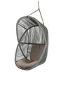 Cane-line - Riipputuoli - Hive Hanging Chair - Seat: Dusty Green, Aluminium / Frame: Dusty Green, Aluminium / Cushion: Taupe, Cane-line AirTouch