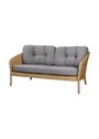Cane-line - Lounge soffa - Ocean Large 2-pers. Sofa - Cane-line Soft Rope, Dark Gr