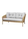 Cane-line - Canapé lounge - Ocean Large 2-pers. Sofa - Cane-line Soft Rope, Dark Gr