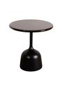 Cane-line - Table basse - Glaze Coffee Table - Round - Frame: Lava Grey, Aluminium / Tabletop: Green, Glazed Lava Stone