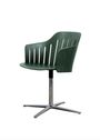 Cane-line - Dining chair - Choice Stol - Aluminium - Indoor - Frame: Polished Aluminium / Seat: Black