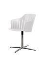 Cane-line - Chaise à manger - Choice Stol - Aluminium - Indoor - Frame: Polished Aluminium / Seat: Black
