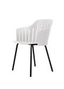 Cane-line - Cadeira de jantar - Choice Stol - Indoor Steel - Indoor - Frame: Indoor Steel, Black / Seat: Black