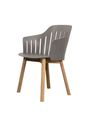 Cane-line - Dining chair - Choice Chair - Outdoor - Frame: Teak / Seat: Black