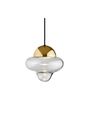 Design By Us - Péndulo - Nutty Pendant Lamp - Small - Black Dome - Clear