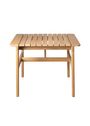 FDB Møbler / Furniture - Tafel - M19 - Lounge Tafel - Teak Natural - Laag