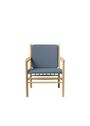 FDB Møbler / Furniture - Nojatuoli - J147 - Armchair - Oak / Nature / Dark Gray