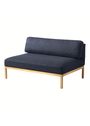 FDB Møbler / Furniture - Sofa - L37, 7-9-13, Center - Blå 90