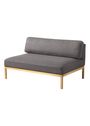 FDB Møbler / Furniture - Sofa - L37, 7-9-13, Center - Blue 90
