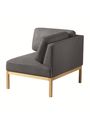 FDB Møbler / Furniture - Divano - L37, 7-9-13, Corner Right by Thomas E. Alken - Onyx 70
