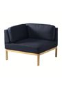 FDB Møbler / Furniture - Divano - L37, 7-9-13, Corner Left by Thomas E. Alken - Onyx 70