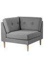 FDB Møbler / Furniture - Couch - L42 - Firhøj, Corner Module - Eg - Beige (Upminster), Main Line Flax