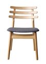 FDB Møbler / Furniture - Chair - J48 by Poul M. Volther - Oak / Black leather