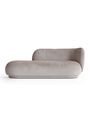 Ferm Living - 3-Sitzer-Sofa - Rico Divan R - Faded Velvet - 16 Sand