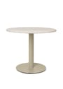 Ferm Living - Cafebord - Mineral Dining Table - Bianco Curia/Black