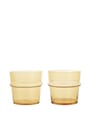 Ferm Living - Joulukuusen koristeet - Boya Low Glasses - Set of 2 - Blush