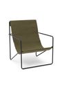 Ferm Living - Lænestol - Desert Chair - Cashmere/Off-white/Chocolate