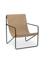 Ferm Living - Armchair - Desert Chair - Cashmere/Off-white/Chocolate