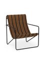 Ferm Living - Lænestol - Desert Chair - Cashmere/Off-white/Chocolate